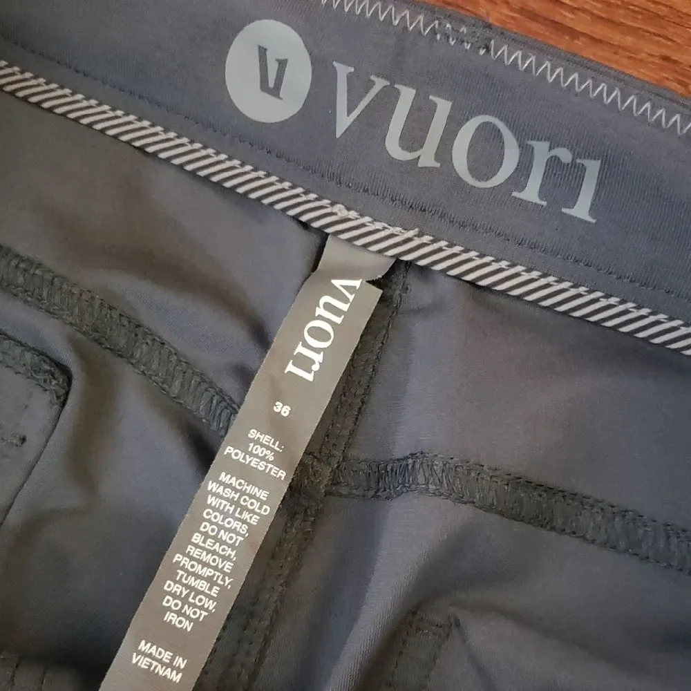 Vuori Men's Gray Pants Size 36 Athleisure Casual Trendy Comfy Workwear